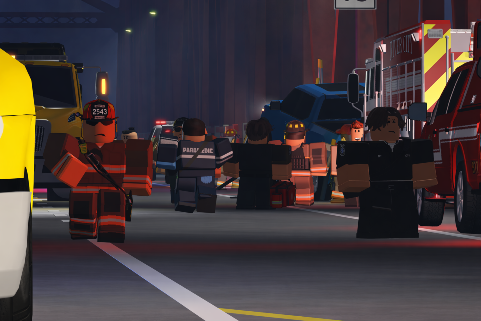 Cinematic Roblox incident scene